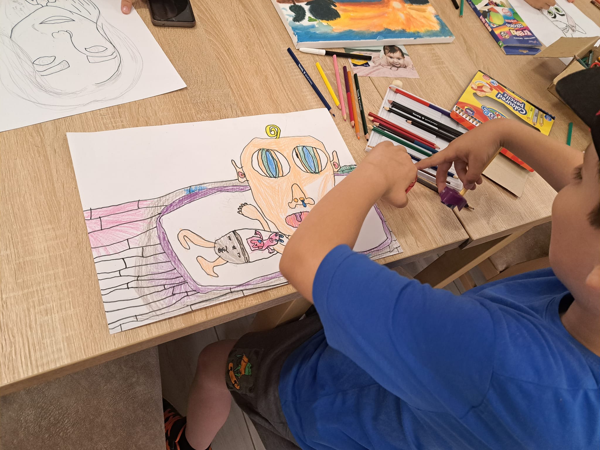 Zajęcia plastyczne - karykatury i portrety